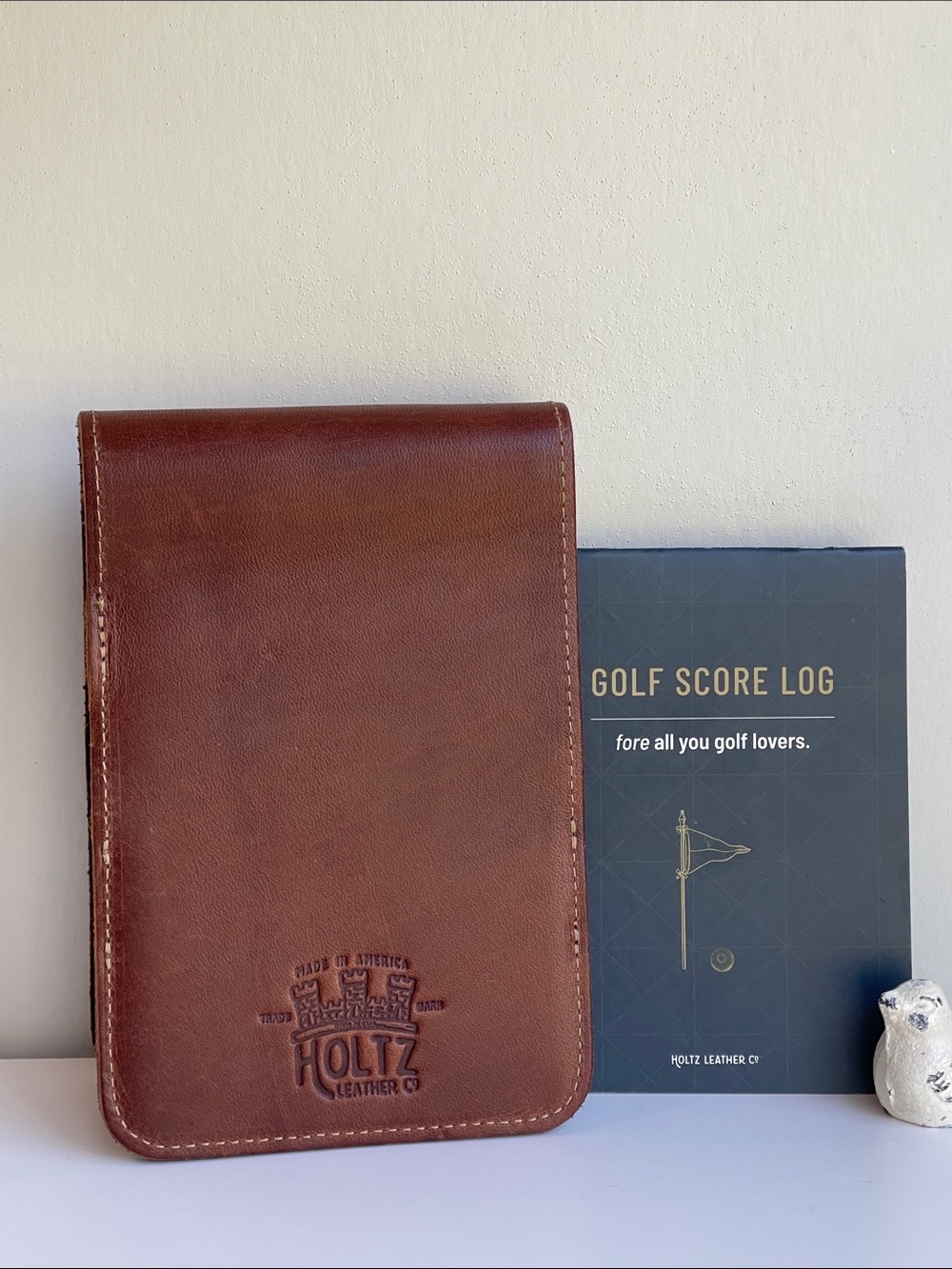 Holtz Leather Co. Fine Leather Golf Scorecard Holder & Logbook